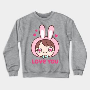 Bunny girl Crewneck Sweatshirt